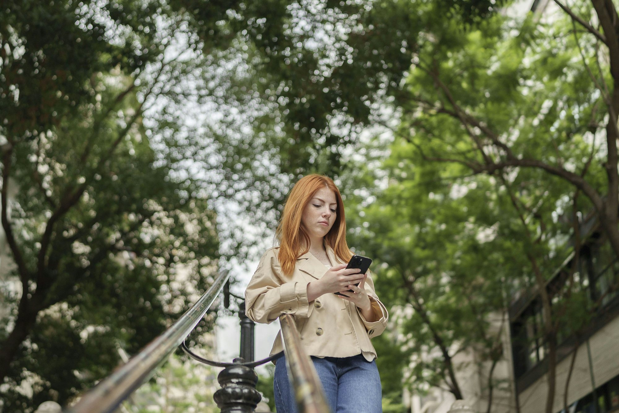 Friends sharing a moment over a phone